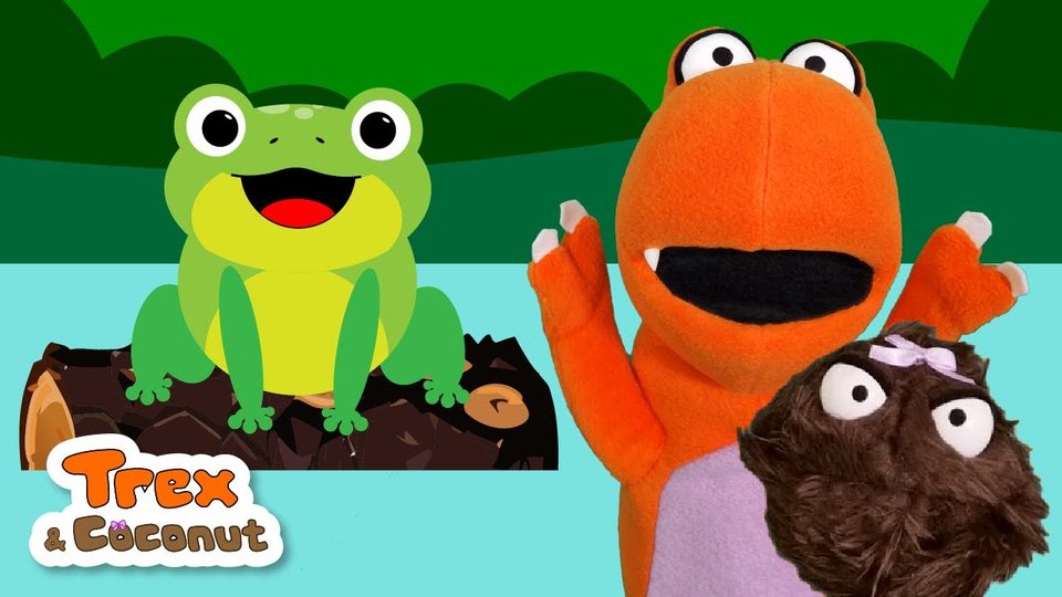 Five Little Speckled Frogs – kids’ song from Trex and Coconut