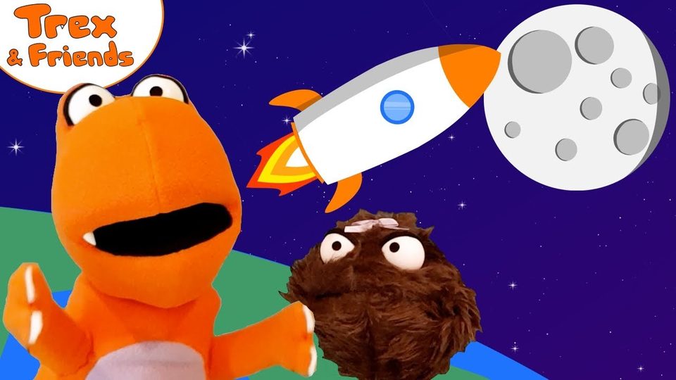 We Are Going to the Moon – kids’ song from Trex and Coconut
